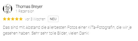 Kindergartenfotograf Hannover, Rezension 1