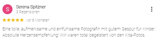 Kindergartenfotograf Hannover, Rezension 2